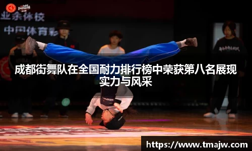 成都街舞队在全国耐力排行榜中荣获第八名展现实力与风采